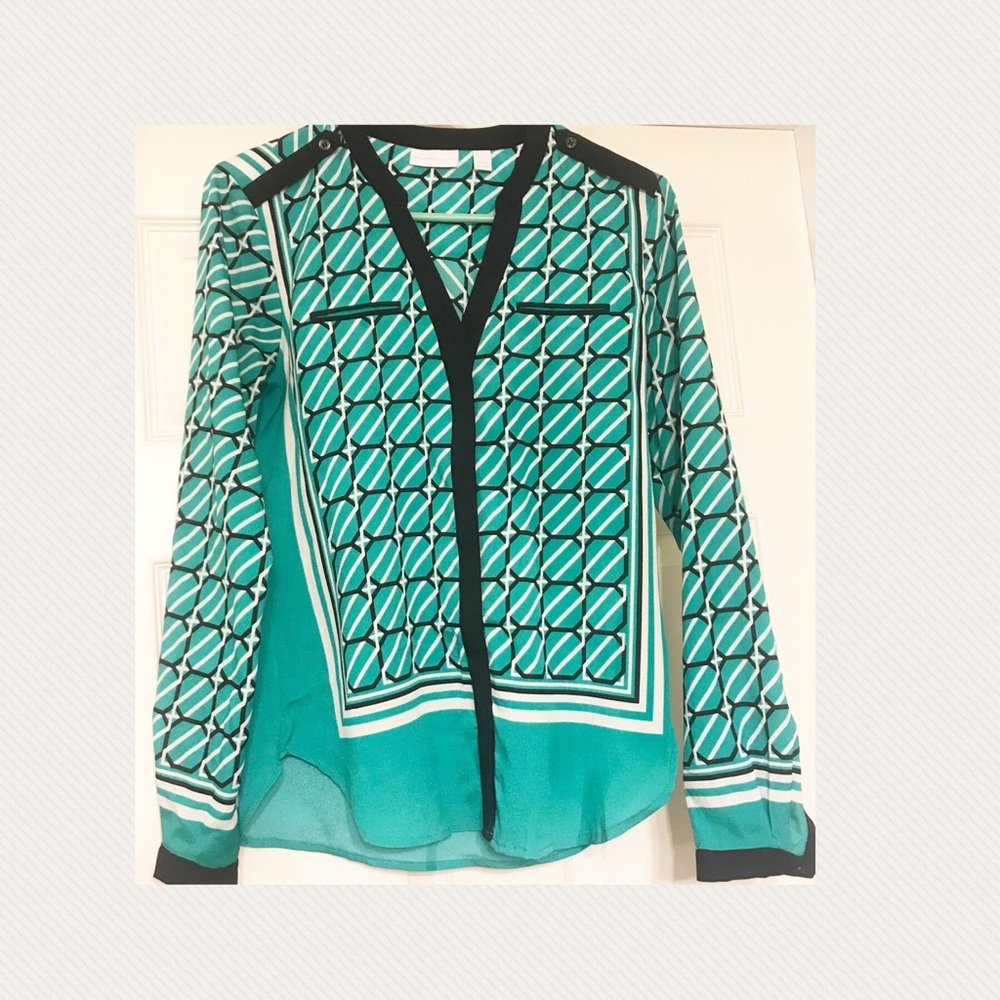 New York & Company Long Sleeve Blouse